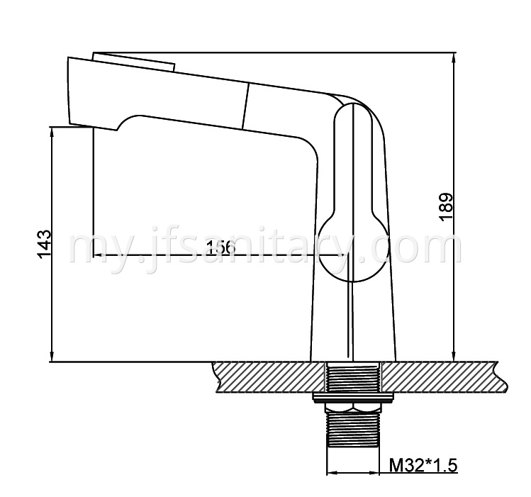 JF-9113-C Dimension drawing